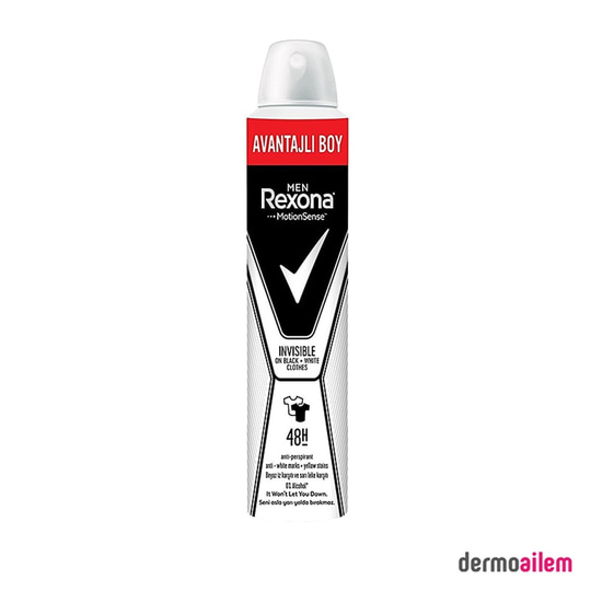 Erkek DeodorantRexonaRexona Men Invisible Black & White Erkek Deodorant 200ml Avantajlı Boy
