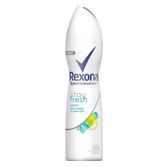 Kadın DeodorantRexonaRexona Woman Stay Fresh Mavi Gelincik & Elma Deodorant 150 ml