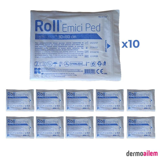 BantlarKurtsanRoll Emici Yara Pedi 30x80 cm 10 Adet