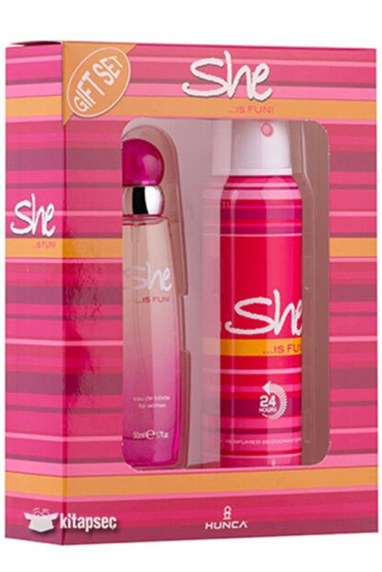 Kadın ParfümSheShe İs Fun Parfüm 50 ml + She İs Fun Deodorant 150 ml