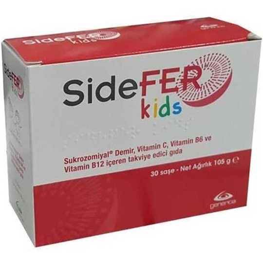 Takviye Edici GıdalarGenericaSidefer Kids 30 Saşe