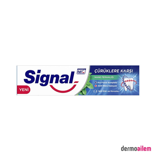 Diş MacunlarıSignalSignal Çürüklere Karşı Nane Ferahlığı Diş Macunu 100 ml