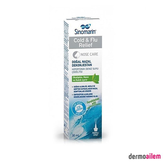Burun SağlığıWellcareSinomarin Cold Flu Relief Burun Spreyi 30 ml