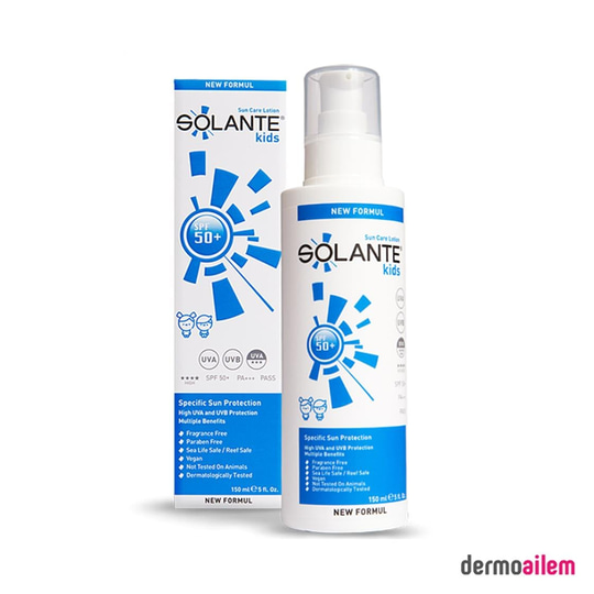 Bebek Güneş SerisiSolanteSolante Kids Çocuk Losyonu Spf 30+ Faktör 150 ml