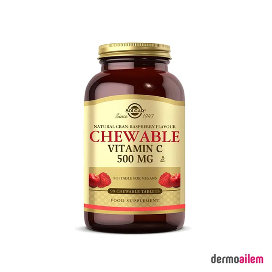 Takviye Edici GıdalarSolgarSolgar Chewable Vitamin C 500 mg 90 Tablet