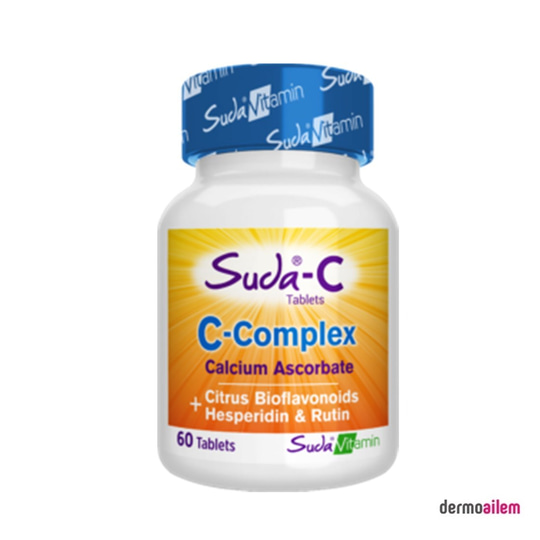 Takviye Edici GıdalarSuda VitaminSuda-C C-Complex Takviye Edici Gıda 60 Tablet
