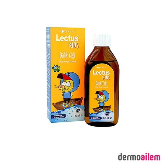 Omega 3 & Balık YağlarıTab İlaçTab Lectus Kids Kral Şakir Portakal Aromalı Balık Yağı 150 Ml