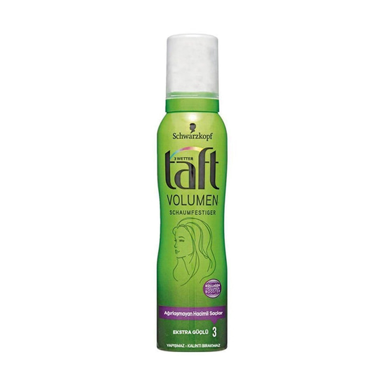 Saç ŞekillendiricilerSchwarzkopfTaft Saç Köpüğü Volumen Hacim Veren No 3 150 ML