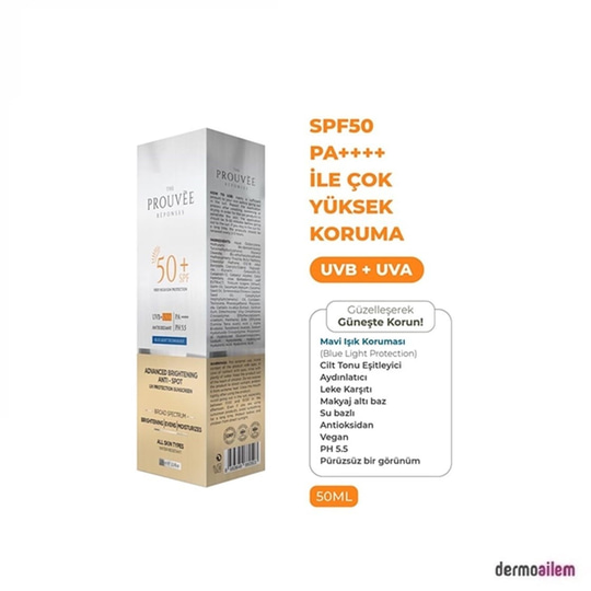 Yüz İçin Güneş ÜrünleriThe ProuveeThe Prouvee Reponses Spf 50+ Mavi Işık Korumalı Yüz Güneş Kremi 50 ml