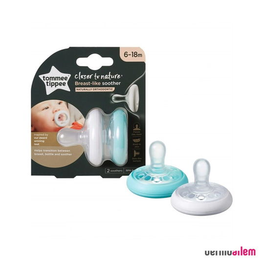 Biberon & Emzik & OyuncakTommee TippeeTommee Tippee Breast-like Emzik 2 Adet 6-18 Ay