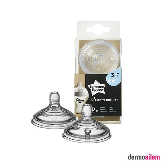 Biberon & Emzik & OyuncakTommee TippeeTommee Tippee Closer to Nature Biberon Emzik 2 Adet - Orta Akış