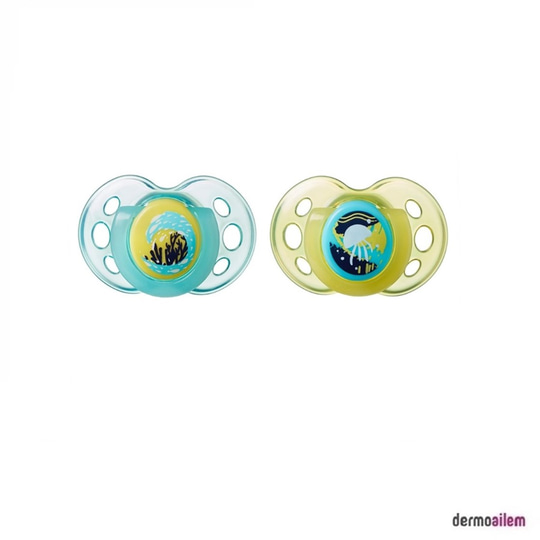 Biberon & Emzik & OyuncakTommee TippeeTommee Tippee Night Time Emzik 2 Adet 18-36 Ay