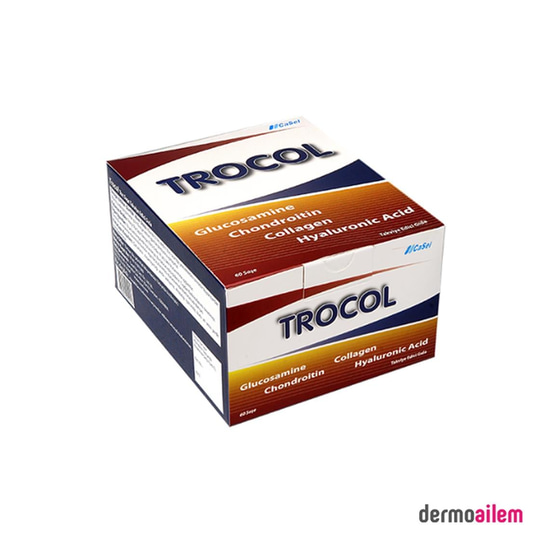 Kolajen ( Collagen )Casel İlaçTrocol Glukozamin Kondroitin Kolajen 60 Saşe