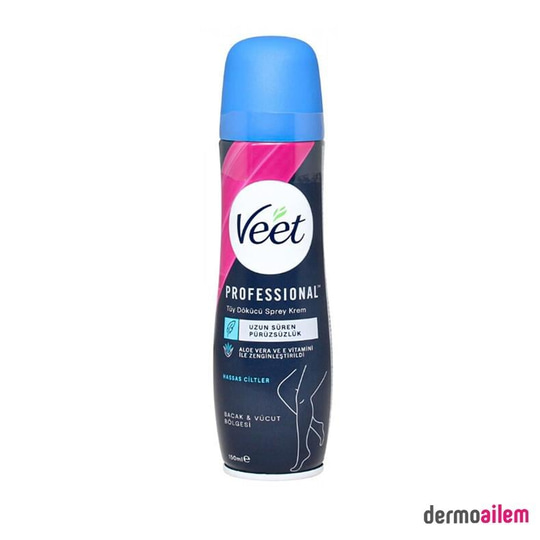 Tüy GidericilerVeetVeet Professional Hassas Ciltler İçin Tüy Dökücü Sprey Krem 150 Ml