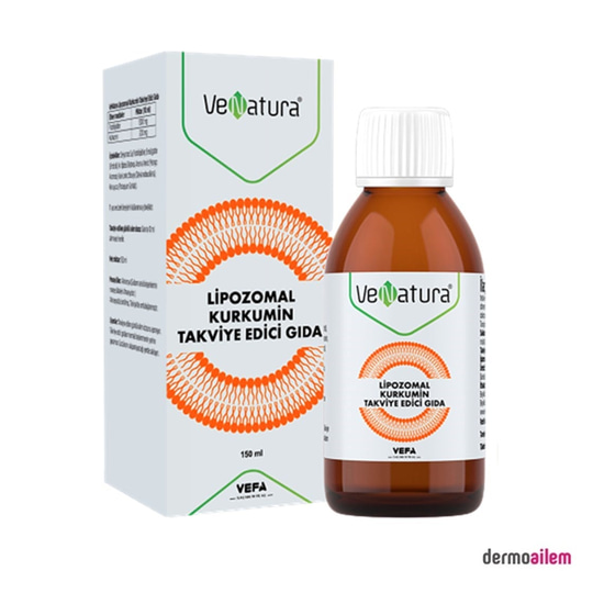 Takviye Edici GıdalarVeNaturaVenatura Lipozomal Kurkumin Şurup 150 ml