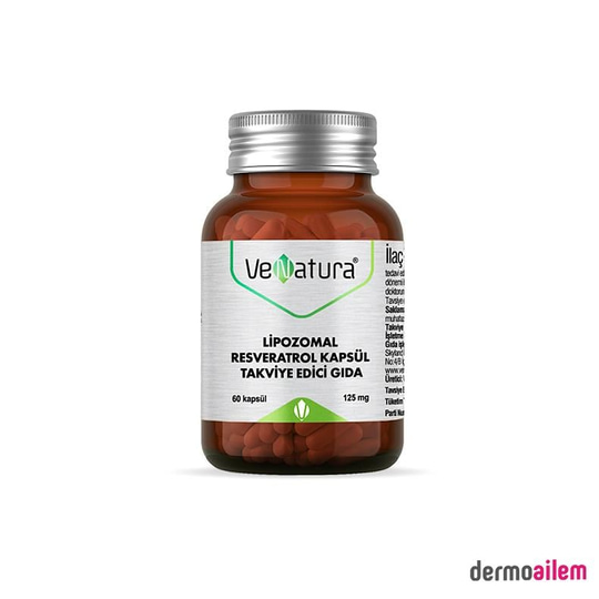 Takviye Edici GıdalarVeNaturaVenatura Lipozomal Resveratrol 60 Kapsül