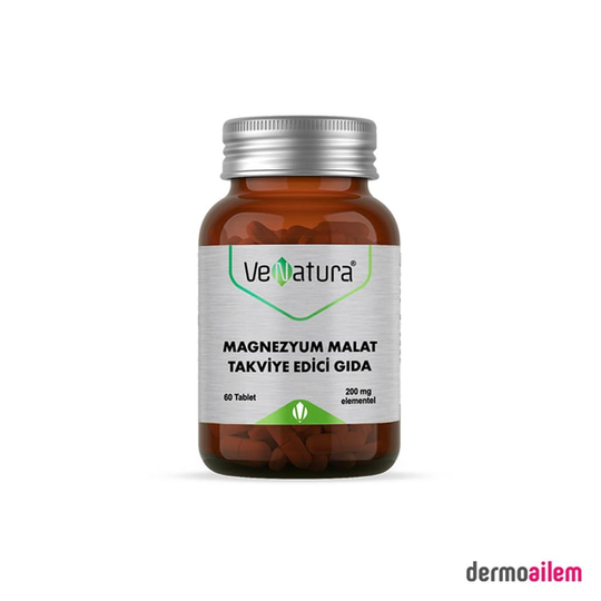 Takviye Edici GıdalarVeNaturaVenatura Magnezyum Malat 60 200 Mg Tablet