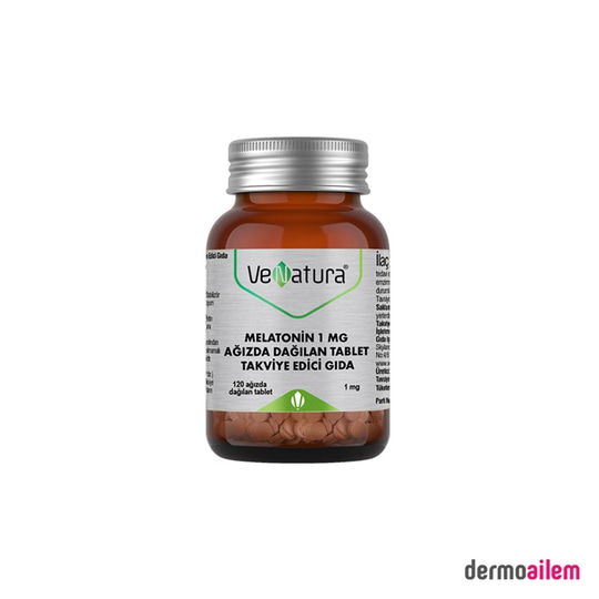 Takviye Edici GıdalarVeNaturaVenatura Melatonin 1 Mg 120 Tablet