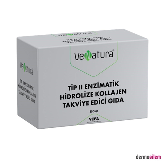Takviye Edici GıdalarVeNaturaVeNatura Tip II Enzimatik Hidrolize Kollajen 30 Saşe