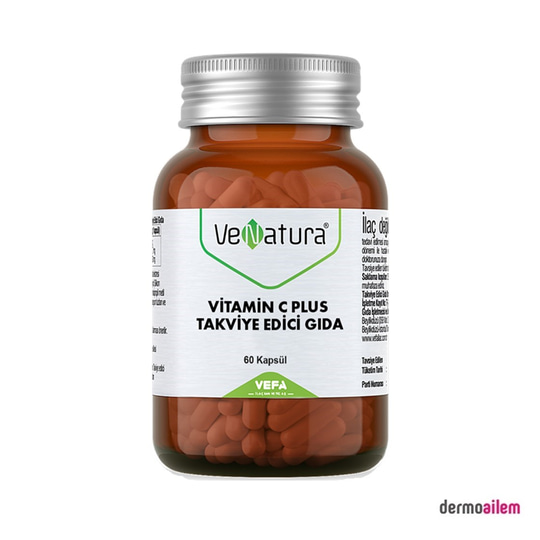 Takviye Edici GıdalarVeNaturaVenatura Vitamin C Plus 60 Kapsül
