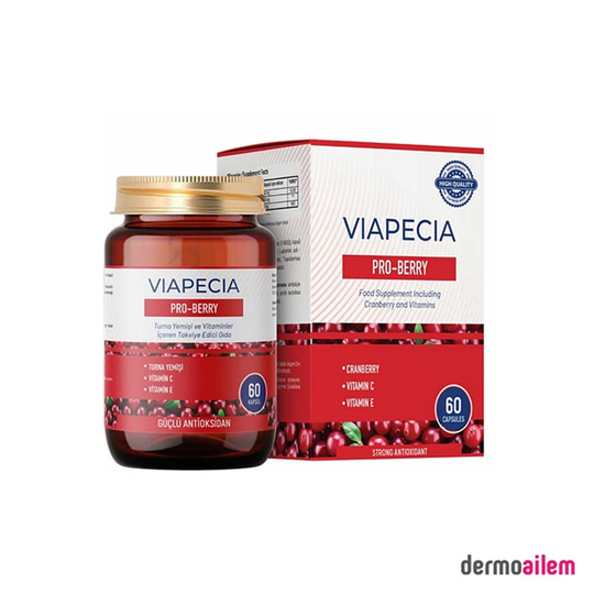 Takviye Edici GıdalarVİAPECİAViapecia Pro-Berry Turna Yeşili ve Vitaminler İçeren Takviye Edici Gıda 60 Kapsül