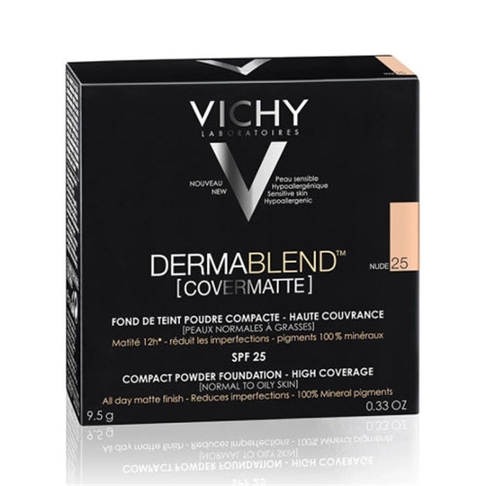 FondötenVichyVichy Dermablend Mineral Compact Foundation Nude 25  SPF25 9.5g