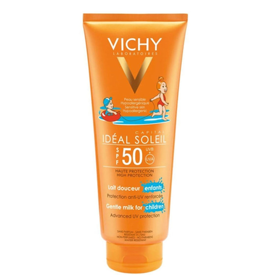 Bebek Güneş SerisiVichyVichy Ideal Soleil SPF 50+ Çocuklar İçin Yüz ve Vücut Güneş Sütü 300 ml