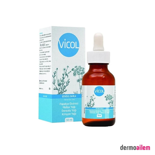 Takviye Edici GıdalarVitamaksVicol Bitkisel Damla 50 ml