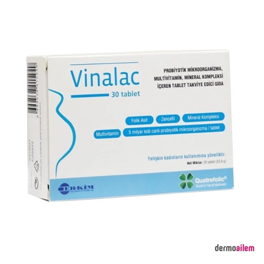 Takviye Edici GıdalarErkimVinalac 30 Tablet