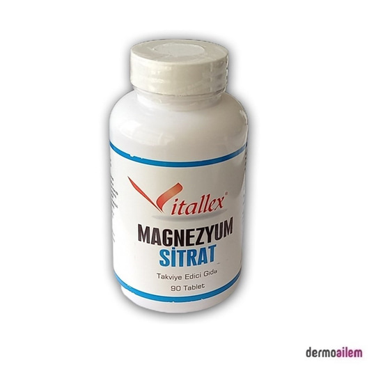 Takviye Edici GıdalarPharma QVitallex Magnezyum Sitrat 90 Tablet