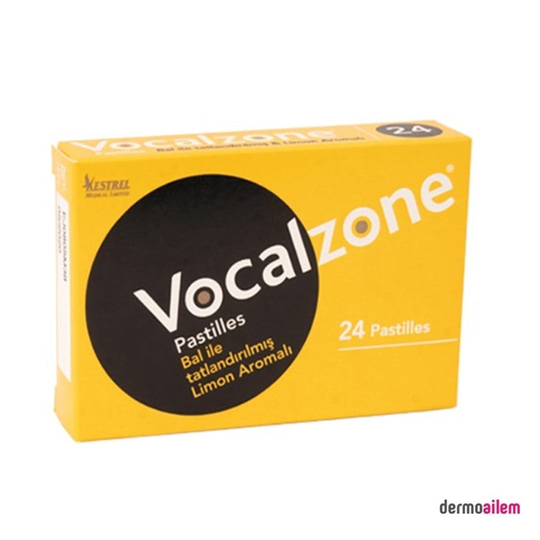 Takviye Edici GıdalarVocalzoneVocalzone Bal Limon Aromalı 24 Pastil