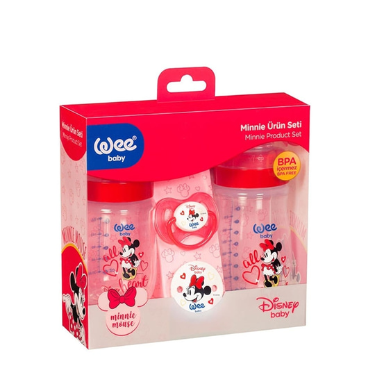 Biberon & Emzik & OyuncakWee BabyWee Baby Disney Minnie Ürün Seti