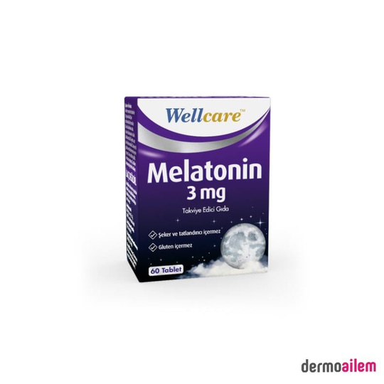 Takviye Edici GıdalarWellcareWellcare Melatonin 3 mg 60 Tablet