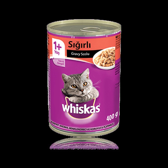 Kedi Yaş MamalarıWhiskasWhiskas Sığır Etli 400 gr Yetişkin Kedi Konservesi