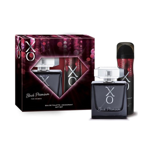 Kadın ParfümXOXO Black Premium Women Edt + 125 ml Deo Kofre