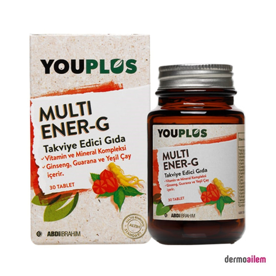 Takviye Edici GıdalarAbdi İbrahimYouPlus Multi Ener-G Vitamin 30 Tablet