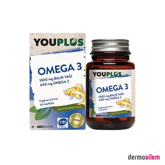 Omega 3 & Balık YağlarıAbdi İbrahimYouPlus Omega 3 30 Kapsül
