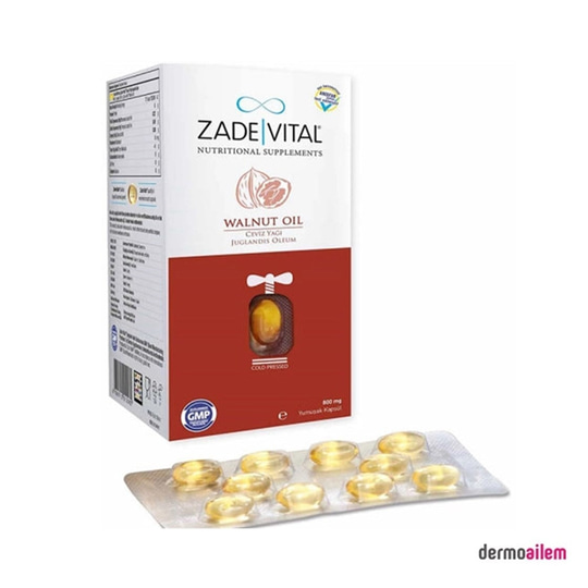Sağlıklı YağlarZade VitalZade Vital Ceviz Yağı 30 Yumuşak Kapsül