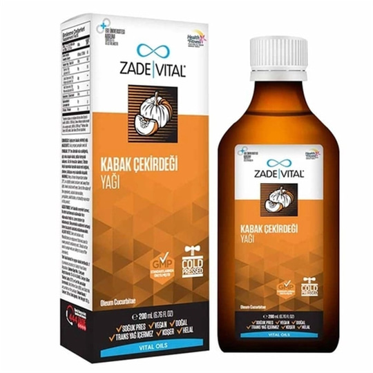Sağlıklı YağlarZade VitalZade Vital Kabak Çekirdeği Yağı - Cam Şişe 200 ml