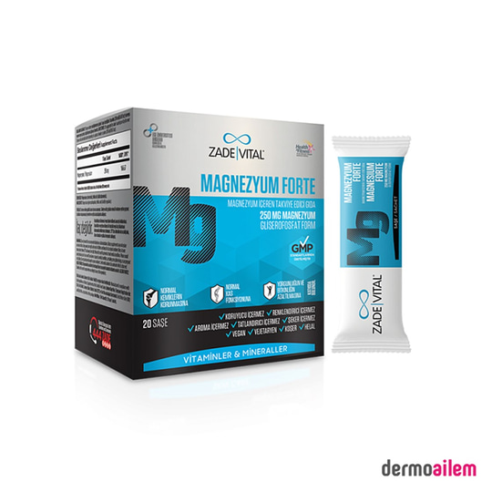 Takviye Edici GıdalarZade VitalZade Vital Magnezyum Forte 20 Saşe