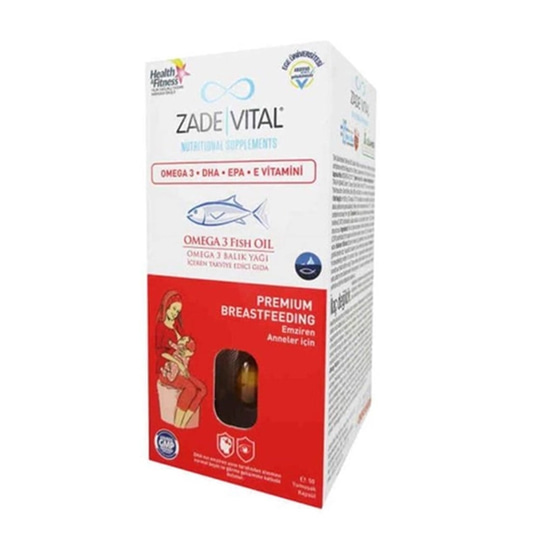 Omega 3 & Balık YağlarıZade VitalZade Vital Omega 3 Balık Yağı İçeren Takviye Edici Gıda 50 Yumuşak Kapsül