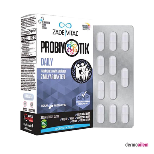 ProbiyotiklerZade VitalZade Vital Probiyotik Daily 30 Kapsül