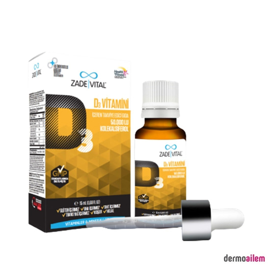 Takviye Edici GıdalarZade VitalZade Vital Vitamin D3 Damla 15ml