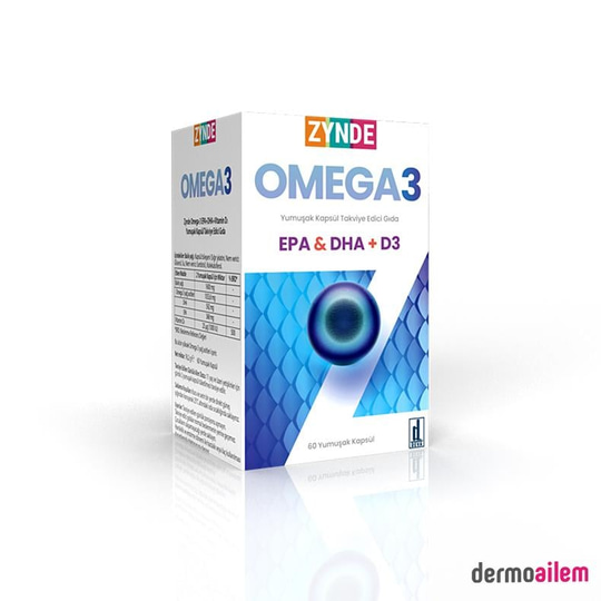 Omega 3 & Balık YağlarıDEVAZynde Omega3 EPA DHA D3 60 Kapsül