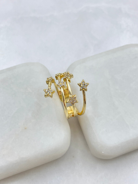 Çoklu Yıldız Model Yüzük Gold