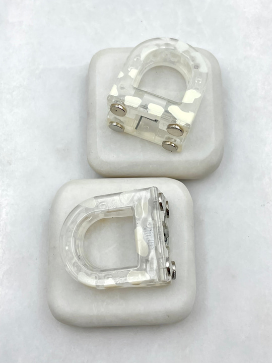 Leopar Desenli Magnet Lock Toka Ekru