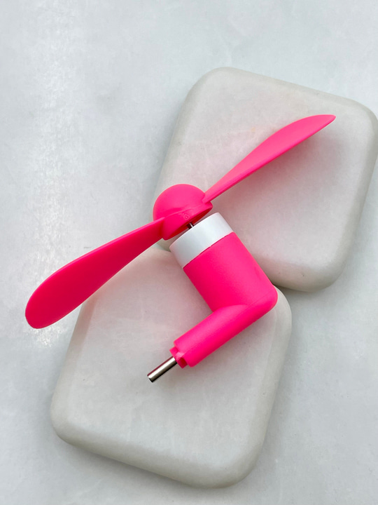 Mini Fan Type-C Pembe