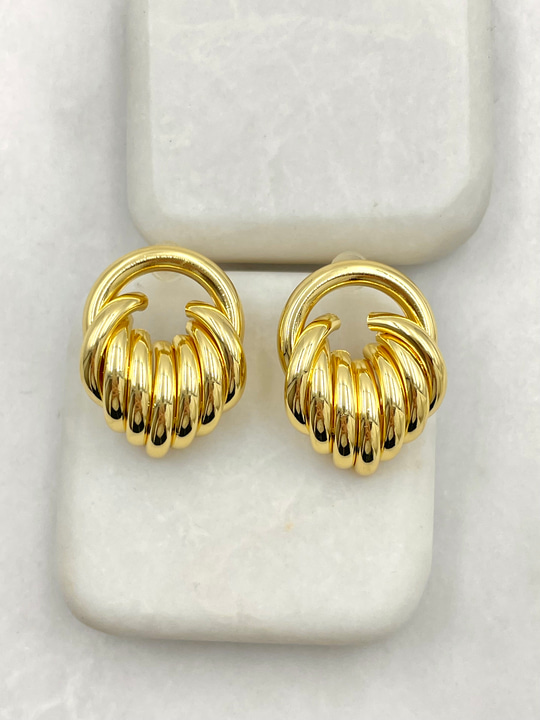 Tasarım Vintage Küpe Gold
