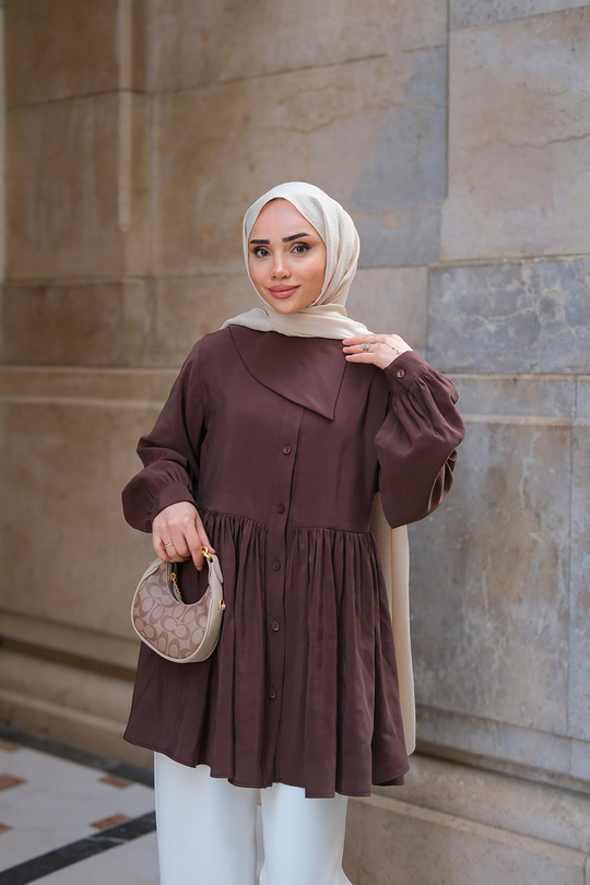 Armani Modal Gömlek Kahverengi