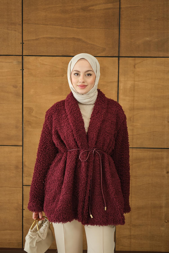 Astarlı İki İplik Ceket Bordo